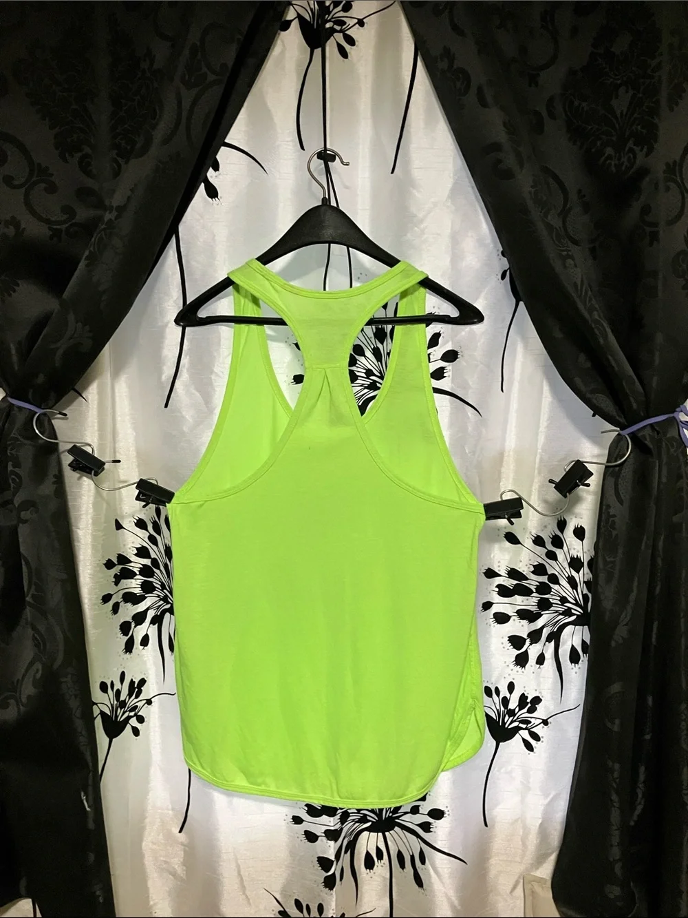 Source Unknown Neon Lime Racerback Tank Top - Picture 3 of 3